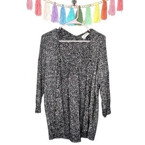 Universal Thread Multicolored Knit Open Front 3/4 Sleeve Sweater Cardigan XS